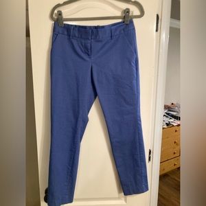 Express 4R Columnist Ankle Blue Dress Pants